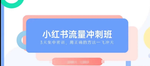 小红书流量冲刺班2025，最懂小红书的女人，快速教你2025年入局小红书-皮皮网创
