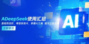 DeepSeek使用汇总,基础到进阶,提示词技巧,掌握AI工具 提升工作效率-皮皮网创