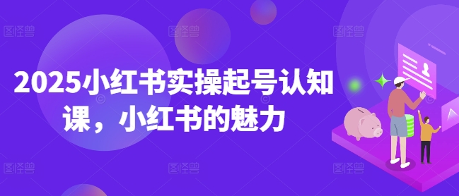 2025小红书实操起号认知课，小红书的魅力-皮皮网创