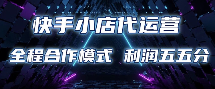 快手小店代运营 限时托管计划 合作模式 利润五五分成【揭秘】-皮皮网创