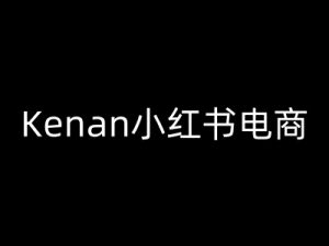 Kenan小红书电商-kenan小红书教程-皮皮网创