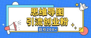 暴力引流全平台通用思维导图引流玩法ai一键生成日引200+-皮皮网创