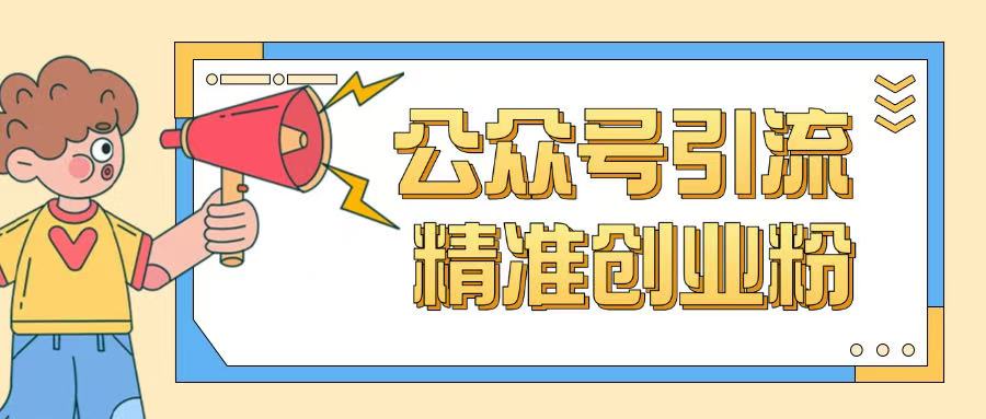 公众号引流创业粉玩法，0基础即可轻松掌握流量-皮皮网创