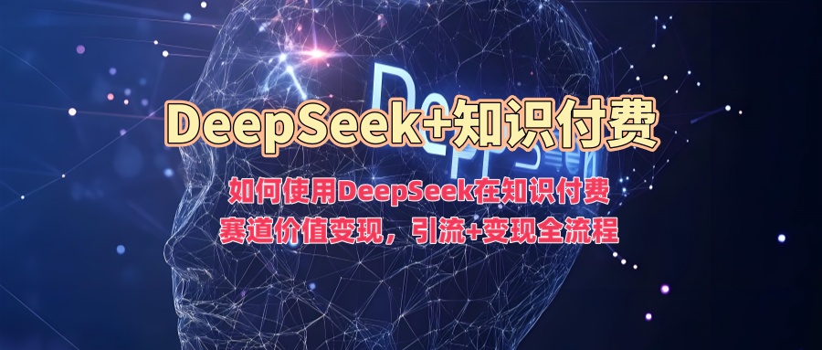 如何使用DeepSeek在知识付费赛道价值变现，引流+变现全流程-皮皮网创