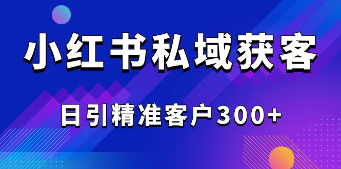 2025最新小红书平台引流获客截流自热玩法讲解，日引精准客户300+-皮皮网创