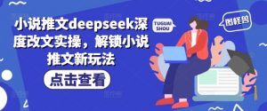 小说推文deepseek深度改文实操，解锁小说推文新玩法-皮皮网创