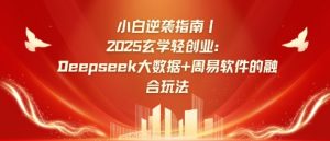 小白逆袭指南，2025玄学轻创业：Deepseek大数据+周易算法的融合玩法-皮皮网创