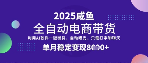 全网首发【闲鱼全自动电商带货】三年磨一剑，一朝露锋芒，单月稳定变现8k+【揭秘】-皮皮网创