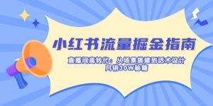 小红书流量掘金指南：直播间高转化：从场景搭建到话术设计，月销30W秘籍-皮皮网创