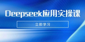 Deepseek应用实操课：AI制作数字妈妈、写真、短视频，辅导作业，PPT制作等-皮皮网创