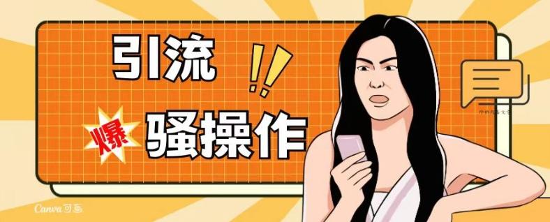 最新引流骚操作，单账号日引50-100，简单粗暴，适合于小白各行各业都可以进行操作，精准粉丝加到爆-皮皮网创