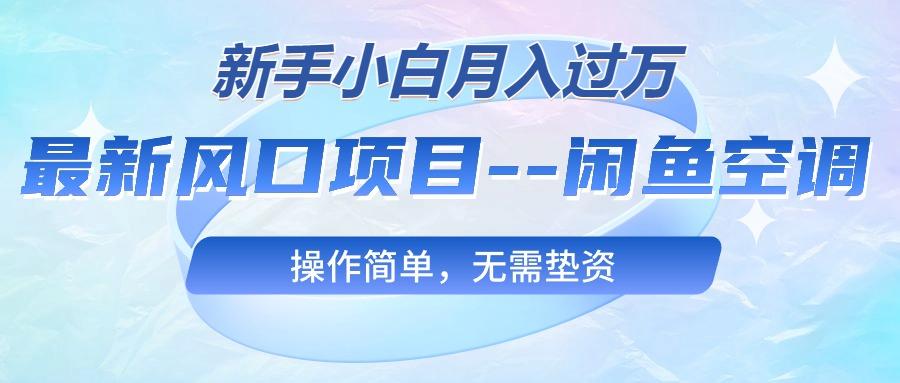 最新风口项目—闲鱼空调，新手小白月入过万，操作简单，无需垫资-皮皮网创