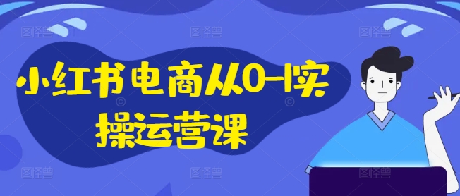小红书电商从0-1实操运营课，小红书手机实操小红书/IP和私域课/小红书电商电脑实操板块等-皮皮网创