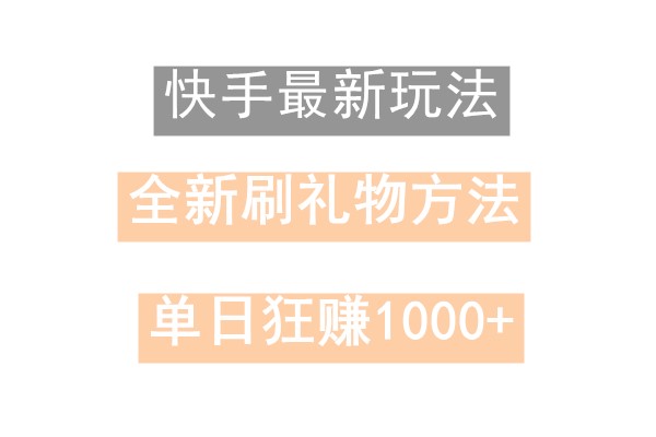 快手无人直播，过年最稳项目，技术玩法，小白轻松上手日入500+-皮皮网创