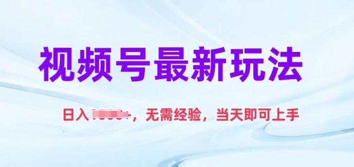 视频号最新玩法，日入1k+，无需经验，当天即可上手【揭秘】-皮皮网创