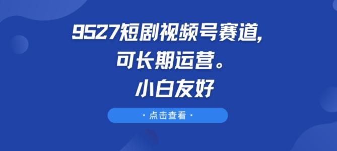 9527短剧视频号赛道，可长期运营，小白友好【揭秘】-皮皮网创