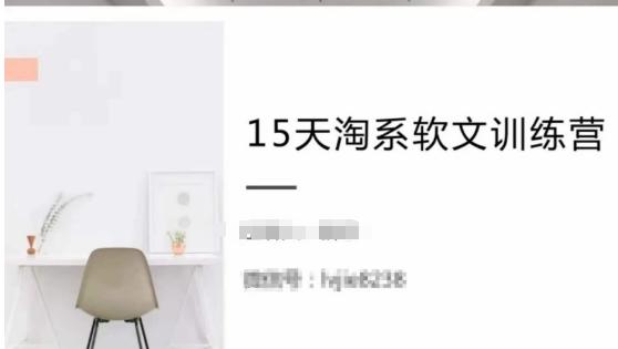 15天淘系软文训练营，跟年入50万的淘系软文导师，学习月收过万的淘系软文-皮皮网创