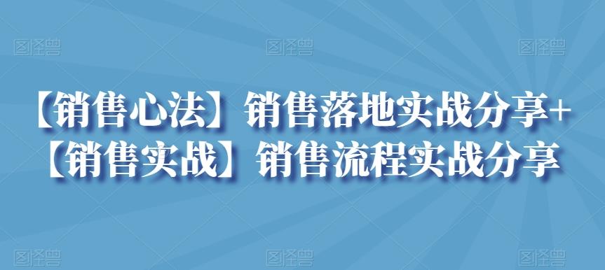 【销售心法】销售落地实战分享+【销售实战】销售流程实战分享-皮皮网创