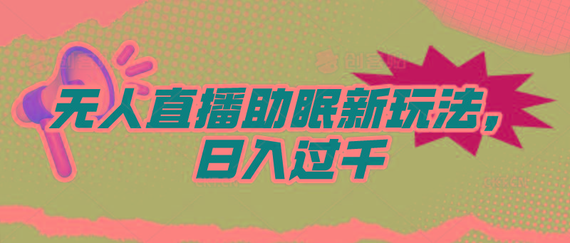 (9932期)无人直播助眠新玩法，24小时挂机，日入1000+-皮皮网创