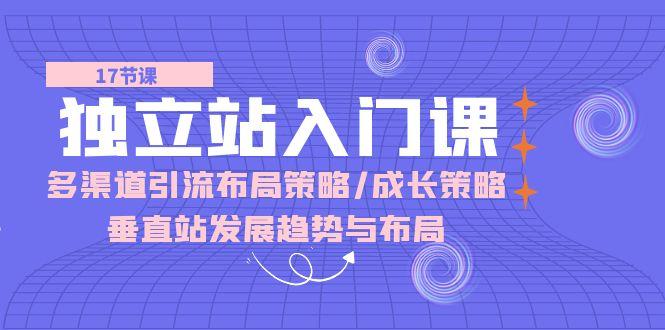 独立站 入门课：多渠道 引流布局策略/成长策略/垂直站发展趋势与布局-皮皮网创
