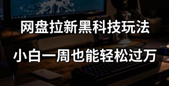 网盘拉新黑科技玩法，小白一周也能轻松过万【全套视频教程+黑科技】【揭秘】-皮皮网创