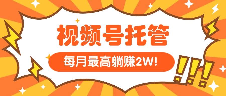 （15331期）【视频号托管 】我提供视频，你每天５分钟复制发布，最高月入1W-皮皮网创