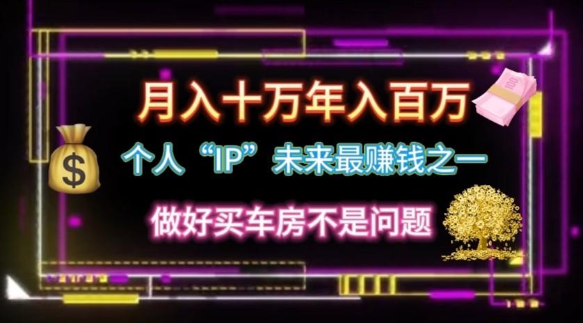个人“ip”月入10w，年入100w-皮皮网创