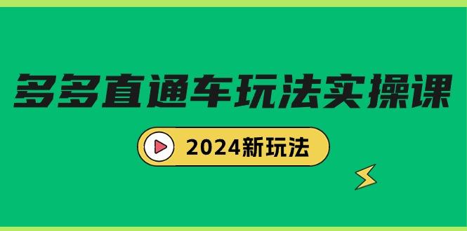 (9412期)多多直通车玩法实战课，2024新玩法(7节课)-皮皮网创