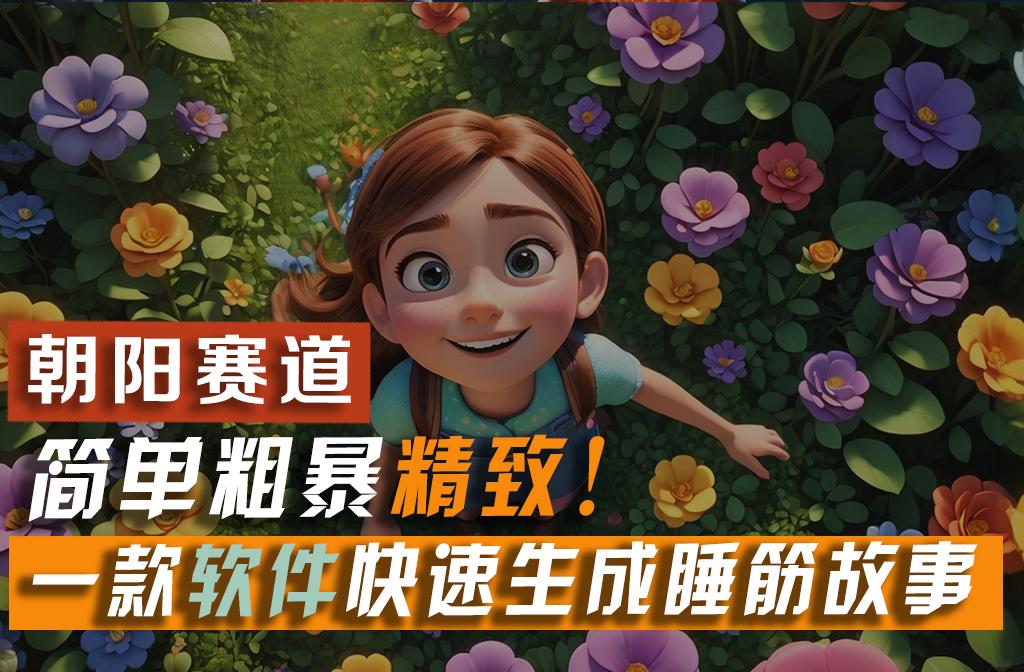 利用一款软件5分钟一条爆款睡筋故事，简单粗暴精致！小白月入2w+-皮皮网创