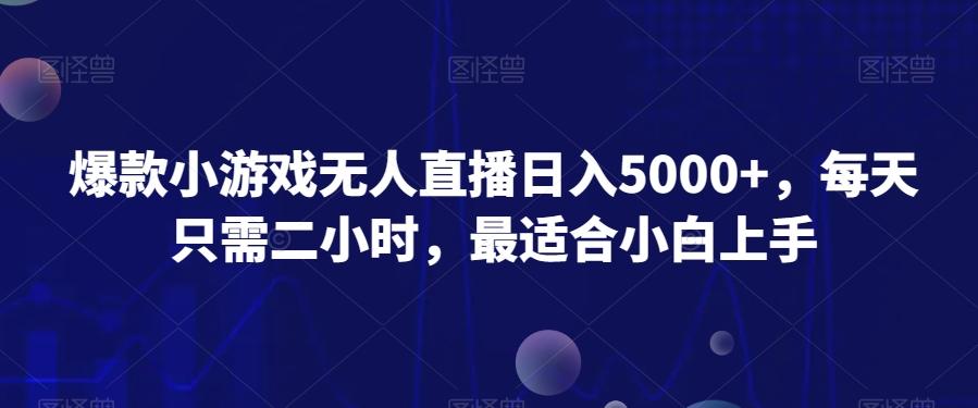 爆款小游戏无人直播日入5000+，每天只需二小时，最适合小白上手-皮皮网创