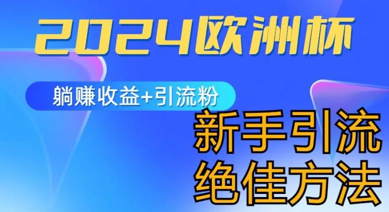 2024欧洲杯风口的玩法及实现收益躺赚+引流粉丝的方法，新手小白绝佳项目【揭秘】-皮皮网创