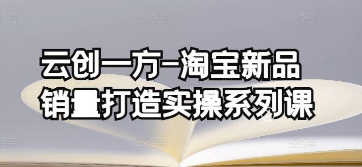 云创一方-淘宝新品销量打造实操系列课，基础销量打造(4课程)+补单渠道分析(4课程)-皮皮网创