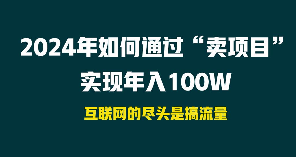 2024年如何通过“卖项目”实现年入100W-皮皮网创