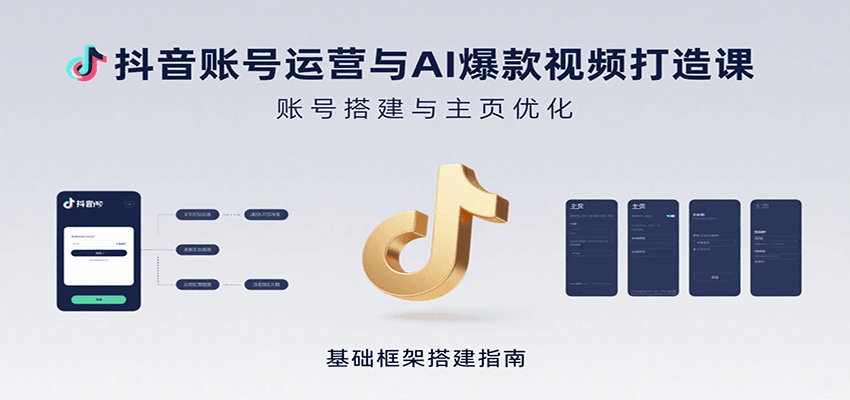 图片[1]-抖音账号运营与AI爆款视频打造课：含账号搭建、运营及多种AI特效视频制作方法-皮皮网创