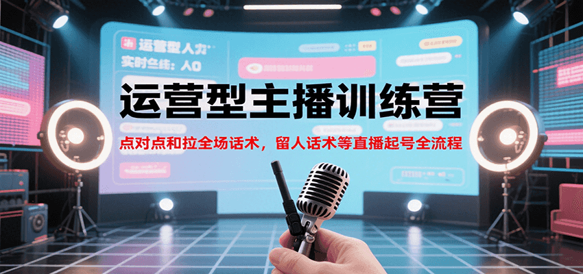 图片[1]-运营型主播训练营，点对点和拉全场话术，留人话术等直播起号全流程(更新8月)-皮皮网创