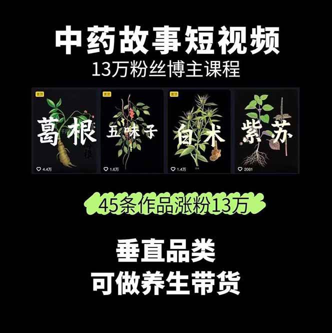图片[2]-中药文化赛道：溯源故事开发，AI工具实战，平台运营，全方位解锁中医流量变现新路径-皮皮网创