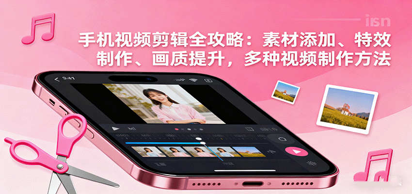 图片[1]-手机视频剪辑全攻略：素材添加、特效制作、画质提升，多种视频制作方法-皮皮网创