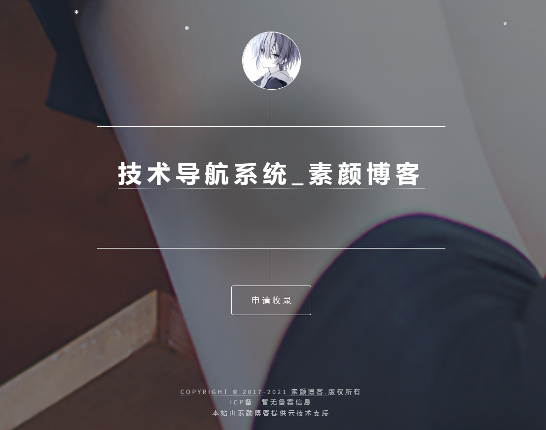 开源PHP个人技术导航系统网站源码 带后台-皮皮网创