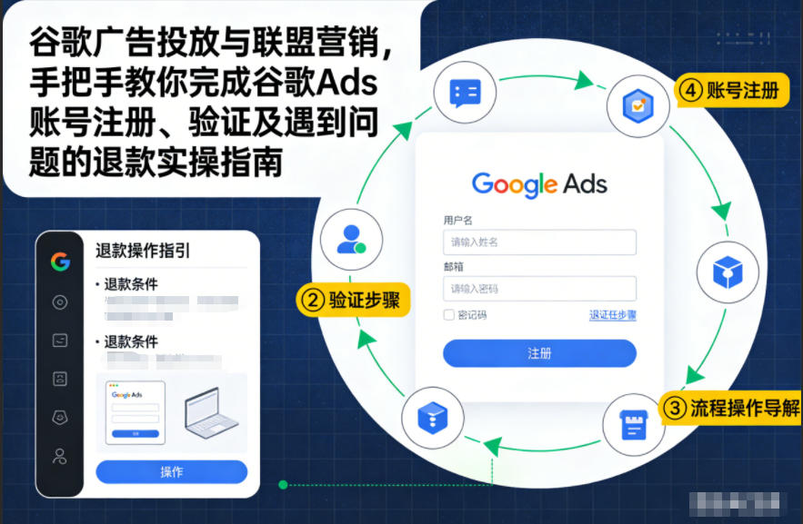 谷歌广告投放与联盟营销，手把手教你完成谷歌Ads账号注册、验证及遇到问题的退款实操指南-皮皮网创