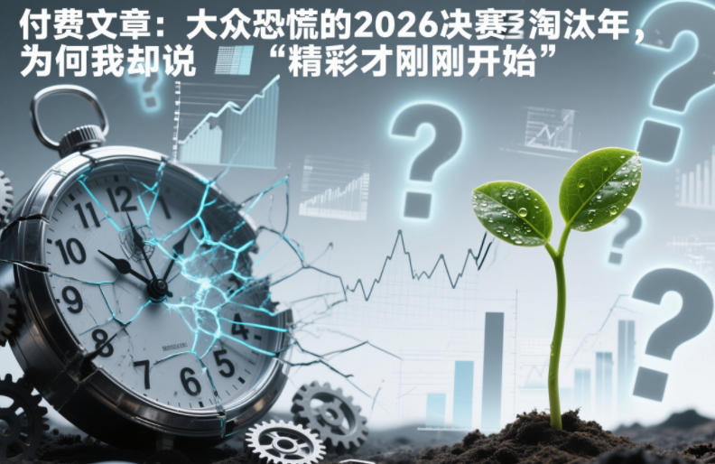 付费文章：大众恐慌的2026决赛淘汰年，为何我却说“精彩才刚刚开始”？-皮皮网创