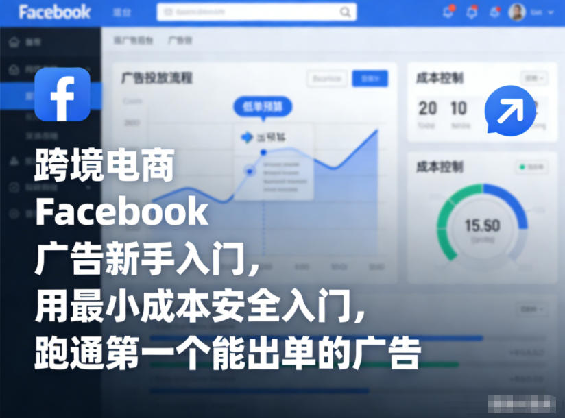 跨境电商Facebook广告新手入门，用最小成本安全入门，跑通第一个能出单的广告-皮皮网创