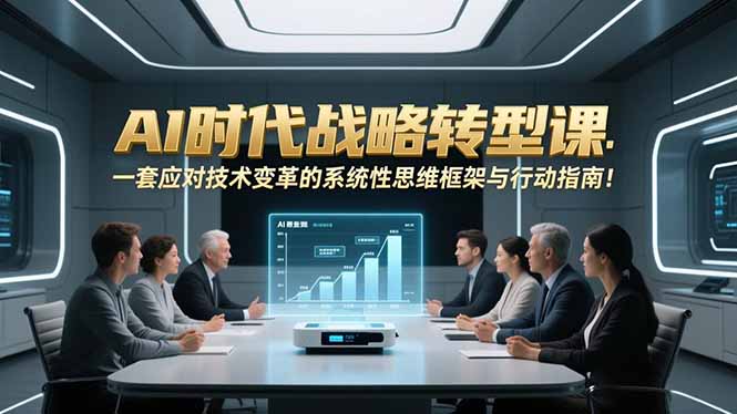 AI时代战略转型课：一套应对技术变革的系统性思维框架与行动指南！-皮皮网创