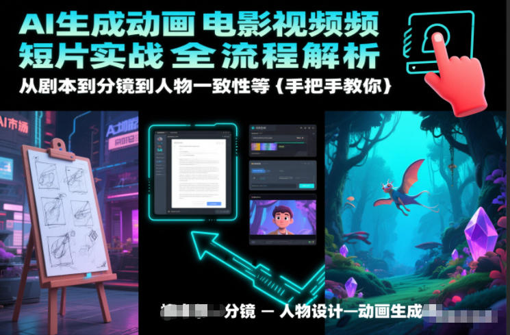 AI生成动画电影视频短片实战全流程解析，从剧本到分镜到人物一致性等手把手教你-皮皮网创
