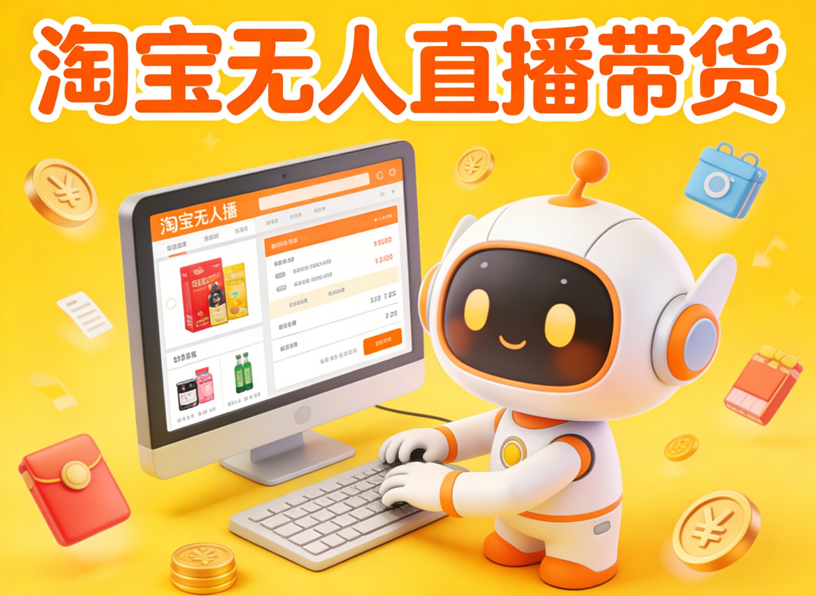 淘宝无人直播带货，24小时自动卖货，月佣金1W+，不违规不封号，不用露脸-皮皮网创