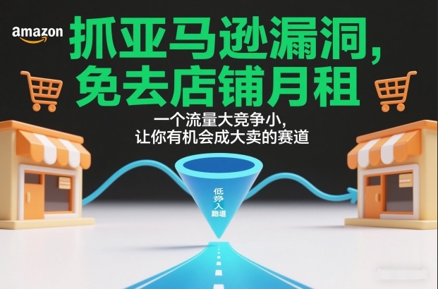 抓亚马逊漏洞,免去店铺月租,一个流量大竞争小,让你有机会成大卖的赛道-皮皮网创