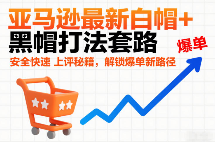 亚马逊最新白帽+黑帽打法套路,安全快速上评秘籍,解锁爆单新路径-皮皮网创