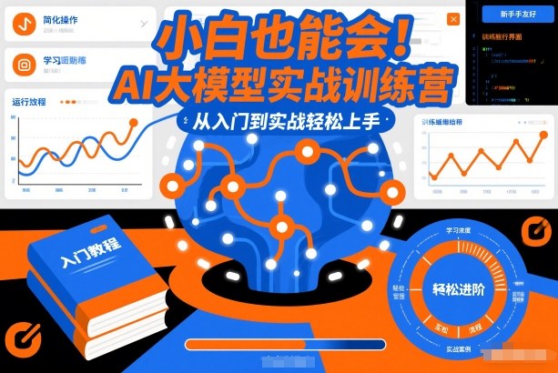 小白也能会！AI大模型实战训练营，从入门到实战轻松上手-皮皮网创