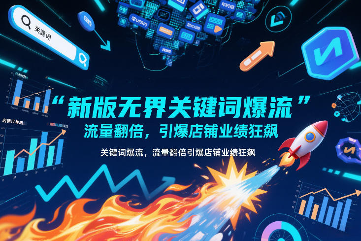 新版无界关键词爆流，流量翻倍，引爆店铺业绩狂飙-皮皮网创