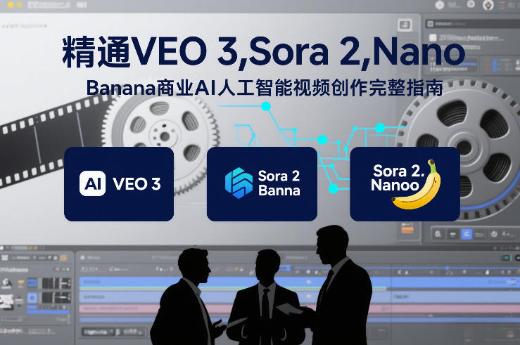 精通VEO 3，Sora 2，Nano Banana商业AI人工智能视频创作完整指南-皮皮网创