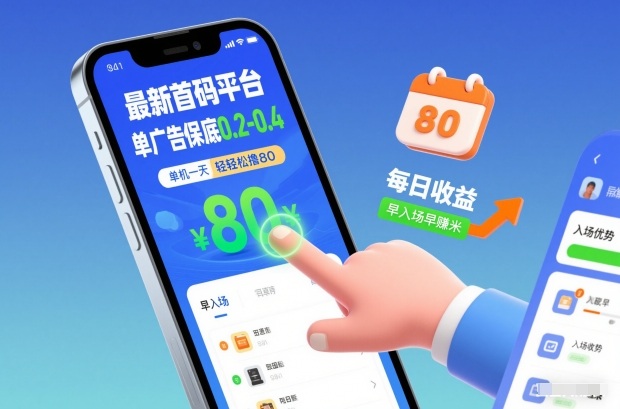 最新首码平台，单广告保底0.2-0.4，单机一天轻松撸80，早入场早賺米【揭秘】-皮皮网创